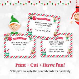 Printable Elf Jokes of the Day, Funny Elf Notes for Kids, Elf Activity ...