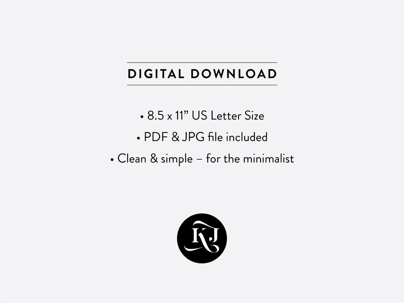 8.5x11 Printable Calendar 2021 Letter Calendar 2021 Year | Etsy