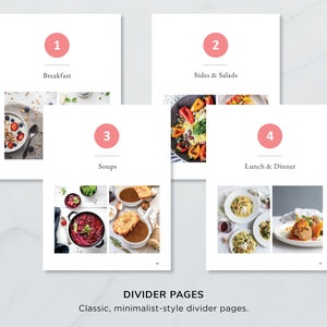 Editable MS Word Cookbook Template, Printable Recipe Binder Kit ...