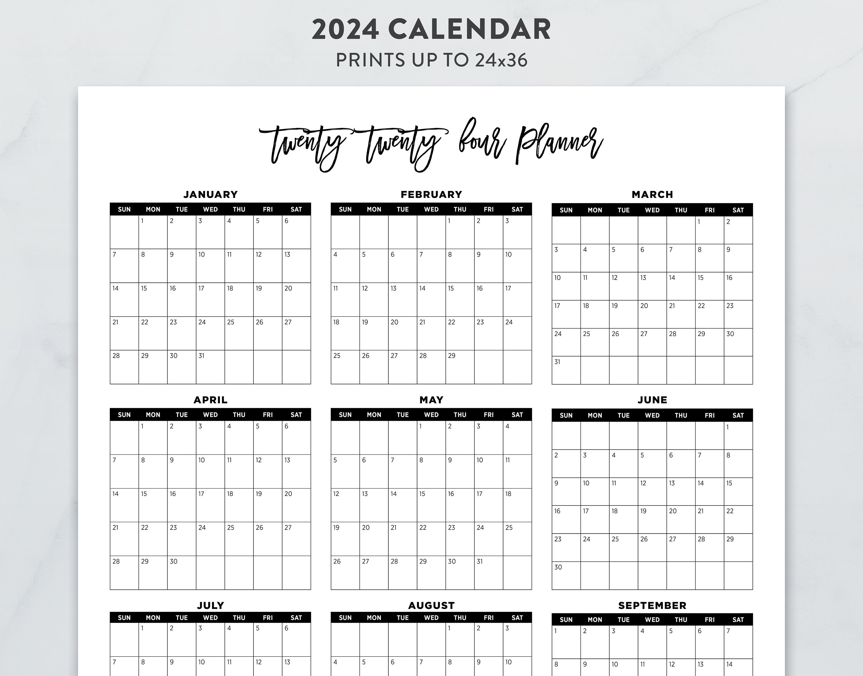 2025 Calendar 2025 Large Calendar 2025 Printable Wall Etsy Ireland