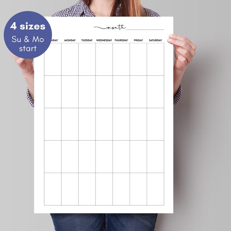 Extra Large Wall Calendar - Etsy
