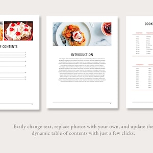 InDesign Recipe Template, Editable Adobe InDesign Recipe Book, Printable Cookbook, DIY Recipe Binder, Editable Cookbook Pages, InDesign File image 3