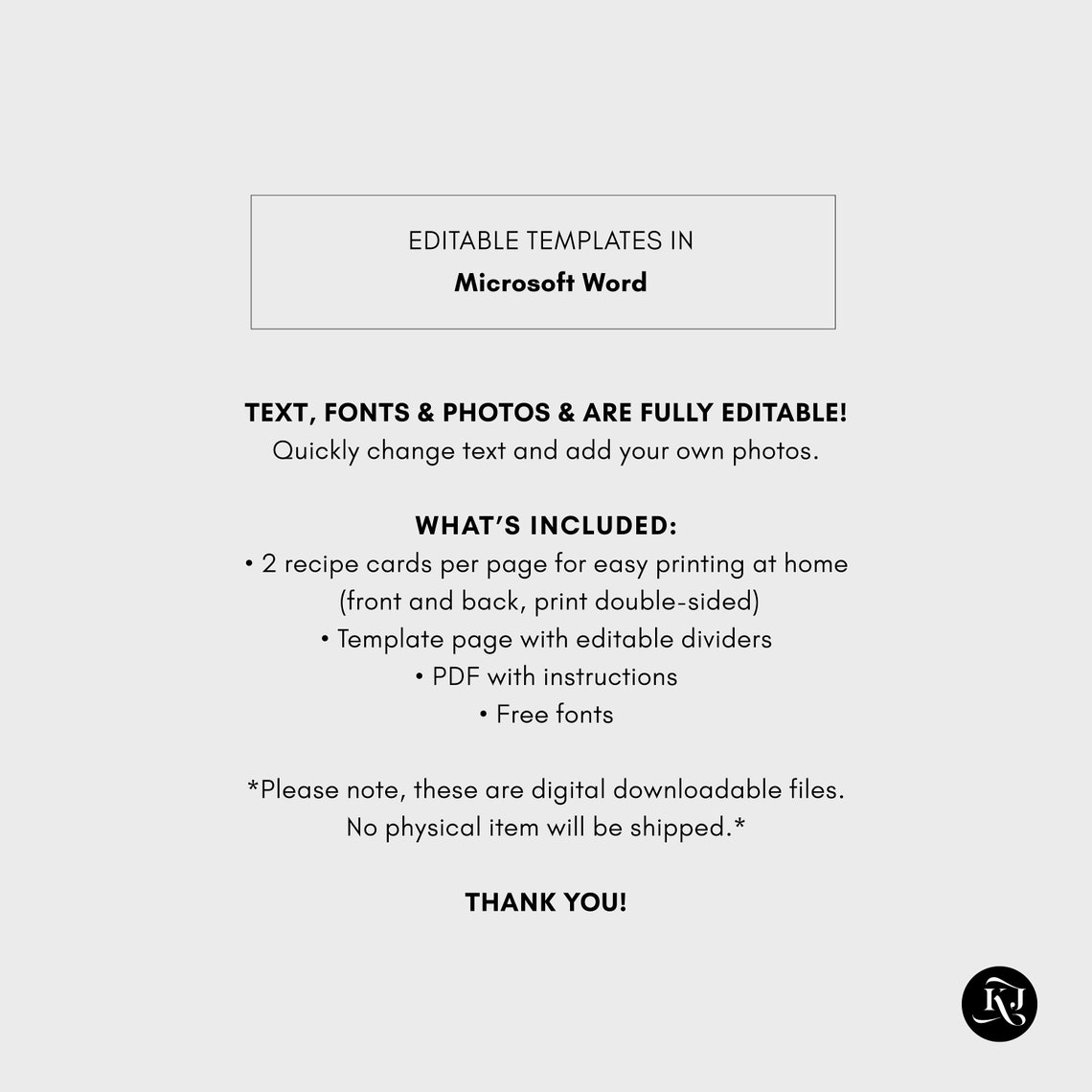 editable-recipe-card-template-printable-4x6-recipe-cards-etsy