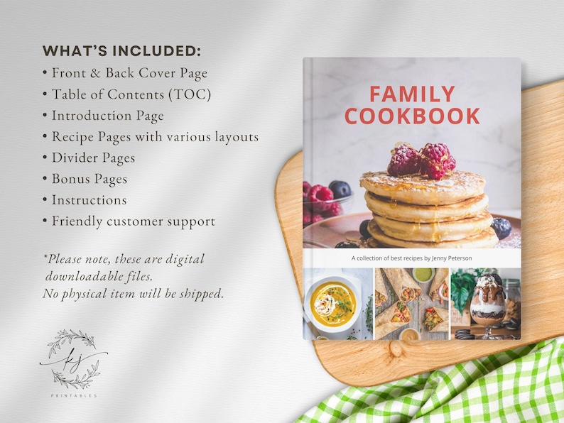 InDesign Recipe Template, Editable Adobe InDesign Recipe Book, Printable Cookbook, DIY Recipe Binder, Editable Cookbook Pages, InDesign File image 5