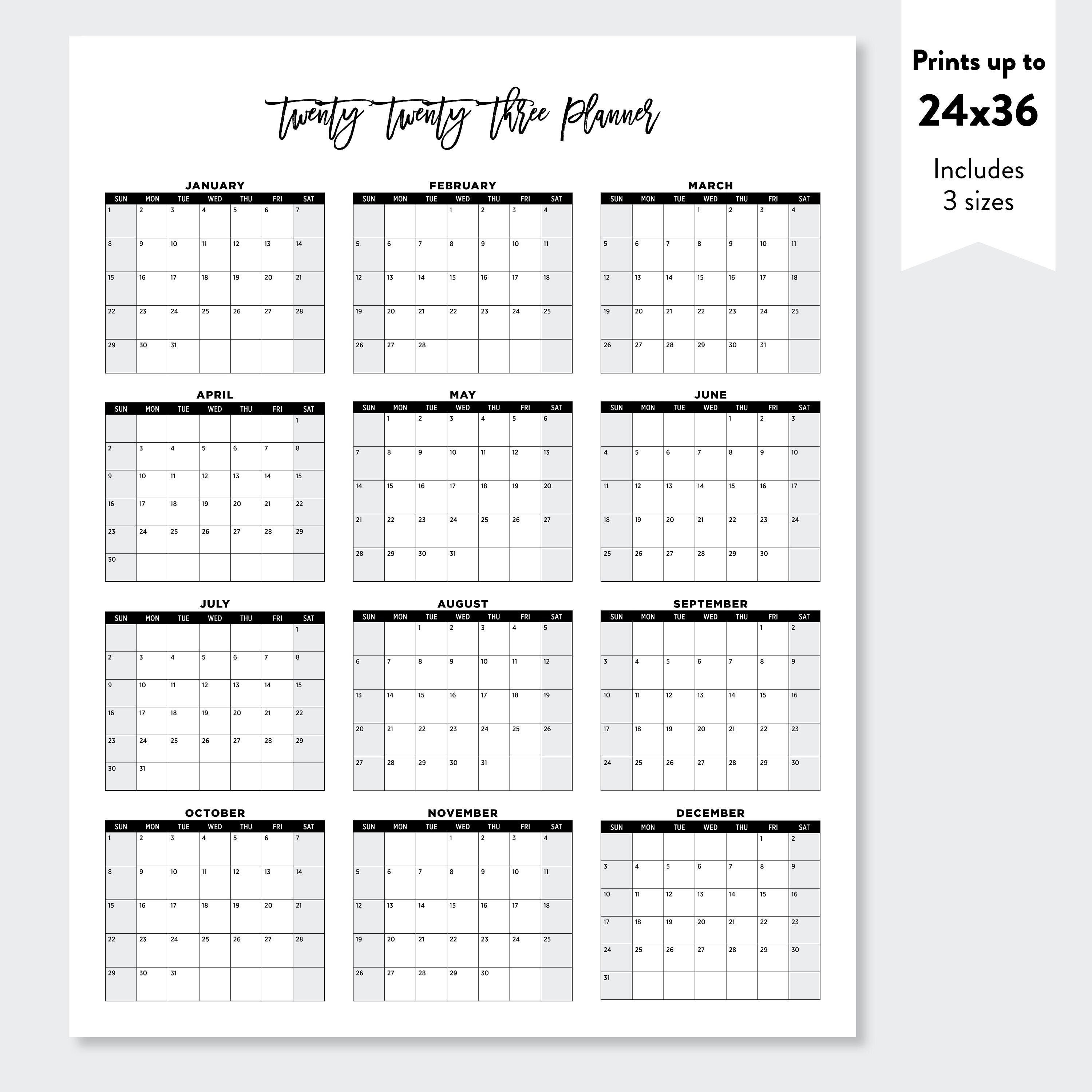 Planner Calendar 2023 Printable Printable World Holiday