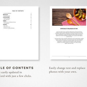 Editable MS Word Template, Printable Recipe Binder Kit, Instant ...