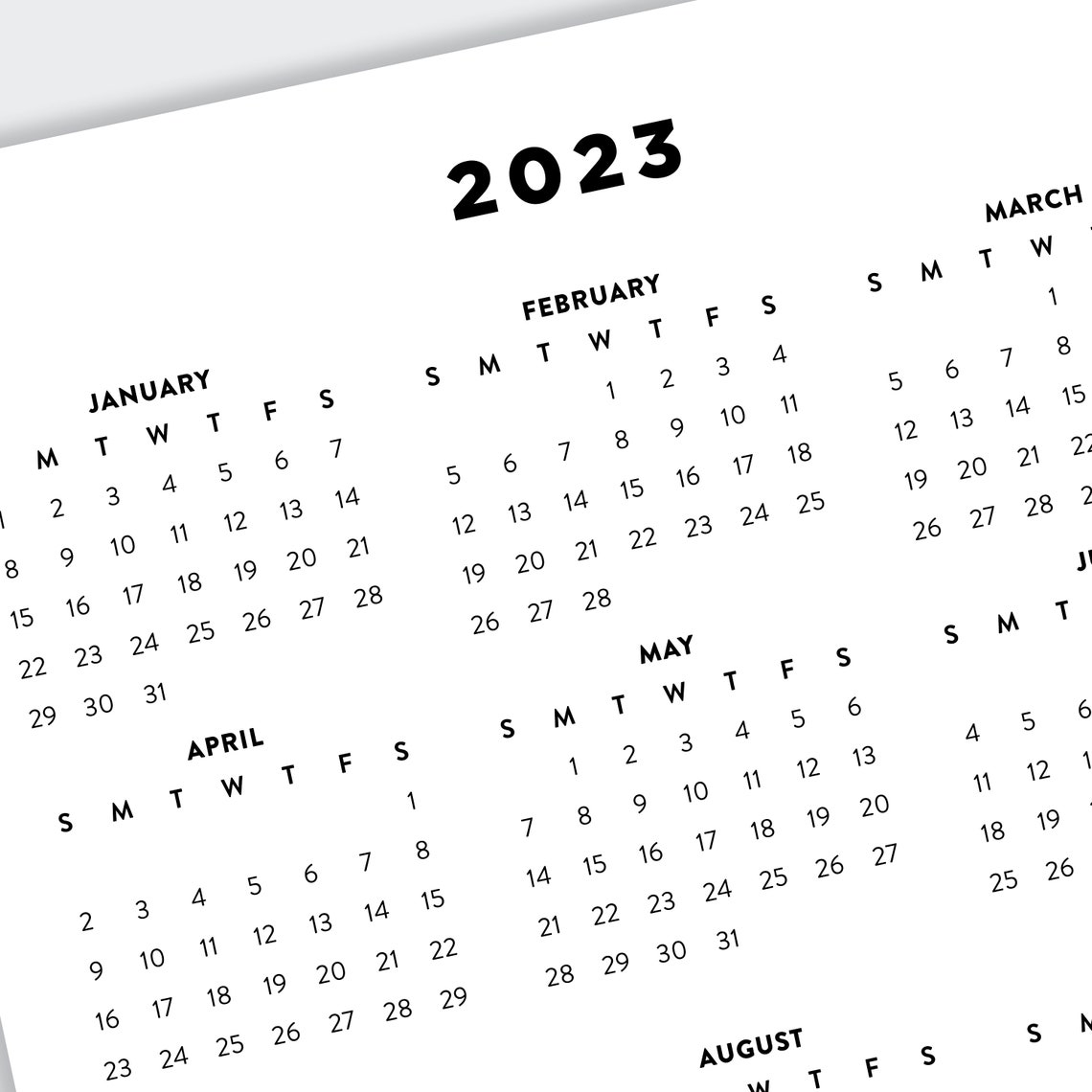 Un Calendar 2023
