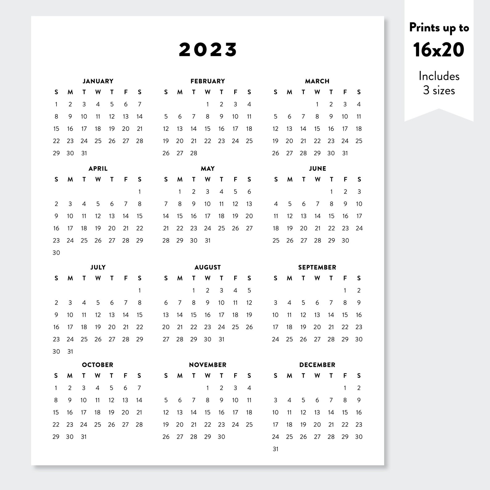 Planner Calendar 2023 Printable Printable Blank World