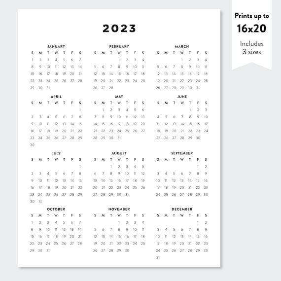 Calendrier 2023