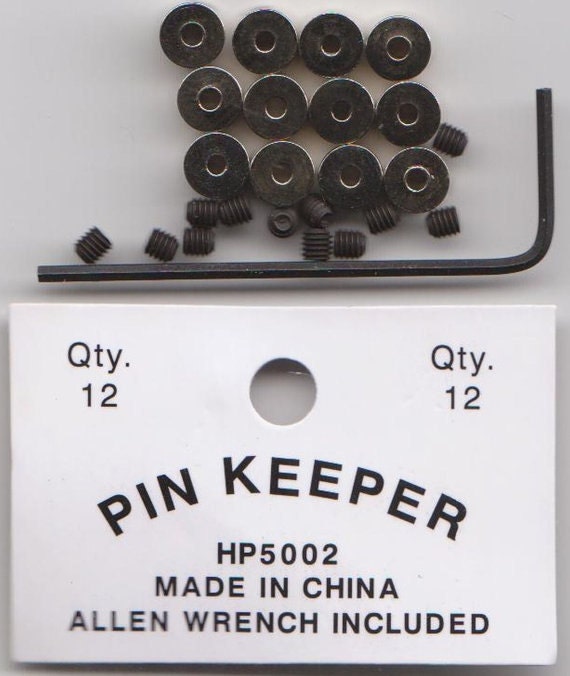 12 Pack - Locking Pin Backs Keepers w/ Allen Wrench - Fast US