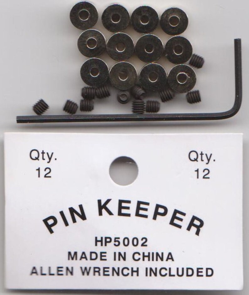 Locking Backs Pin Keeper 12 Pack With Allen Wrench Free Shipping Bulk