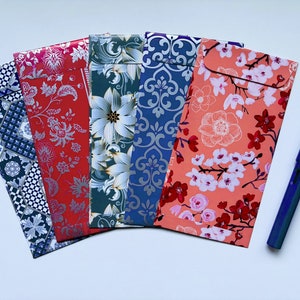 Arabesque und florale Geldumschläge in Jumbo und breiten Größen--5er Set für CNY, Eid und Weihnachten