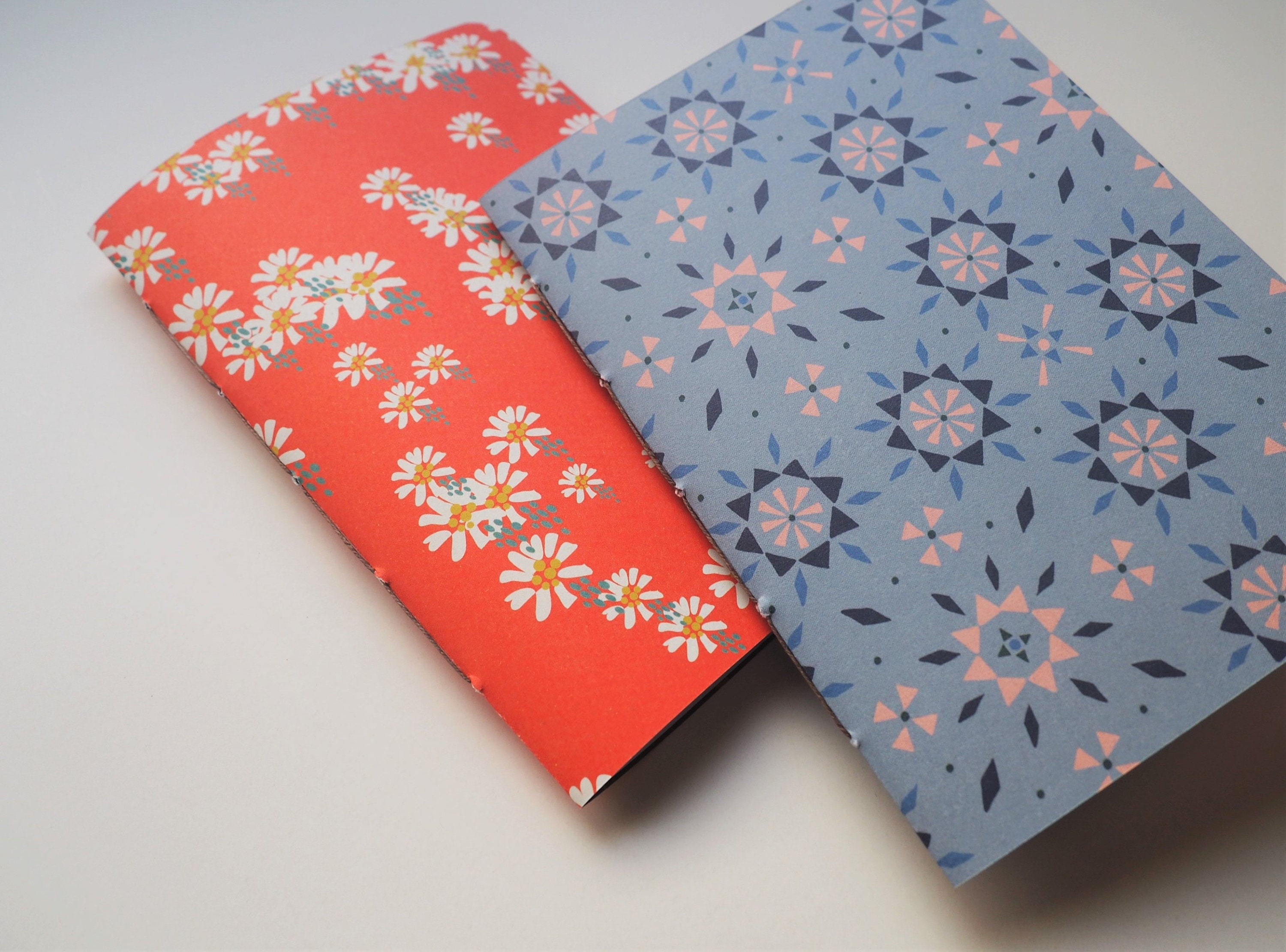 Pretty Little Notebook Pretty Little Floral Motifs Notebooks in Red and Blue Set of 2--for ...