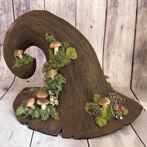 Witch hat, Wizard hat, Tree hat, cosplay, Druid hat, Mushroom hat,Gnome hat, Fantasy hat, Mage hat, Fairy hat, Elven hat, Larp, cottage core
