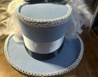 Alice in Wonderland,mini hat,Mad Hatter hat,Facinator,party,Disney,Wedding,headpiece,Halloween,Cosplay,Dapper Day,Bridal,wedding, Victorian,