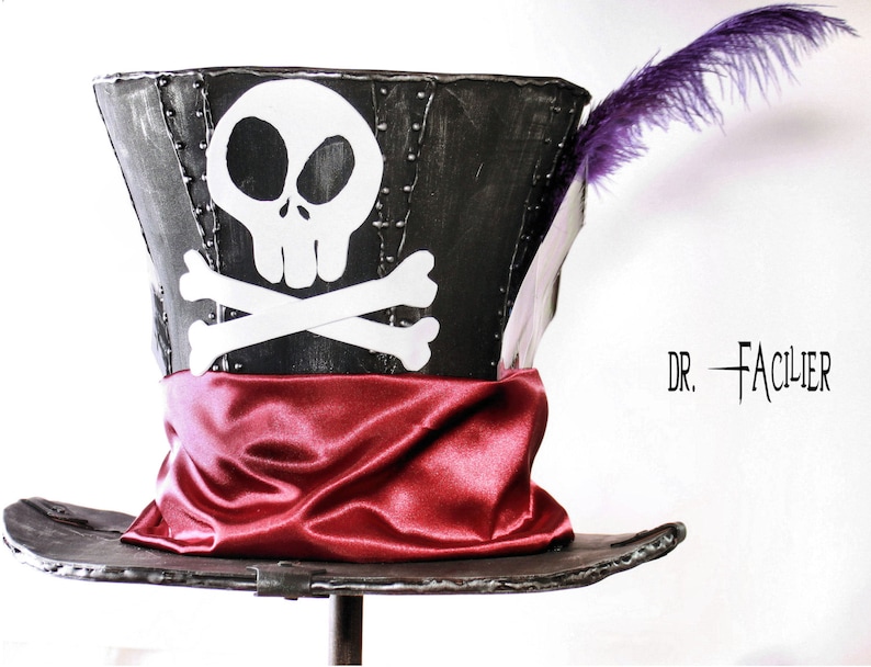 Mini& Full size Dr. Facilier inspired Steampunk Top Hat image 1