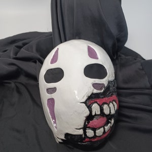 No face man broken mask, inspired by Sirited away Anime.