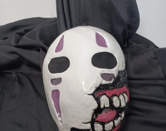 No face man broken mask, inspired by Sirited away Anime.