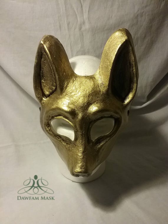 Gold Schakal Maske Gold Schakal Maske