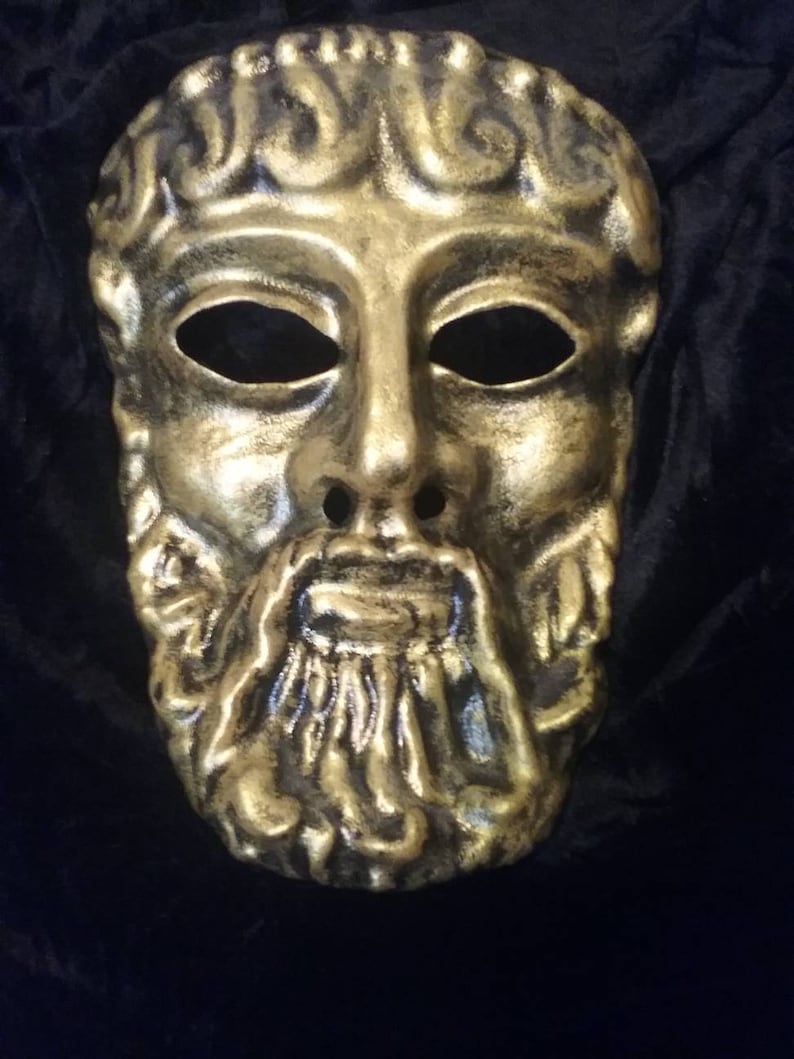 Greek God Zeus mask. Renaissance Faire masquerade party Etsy