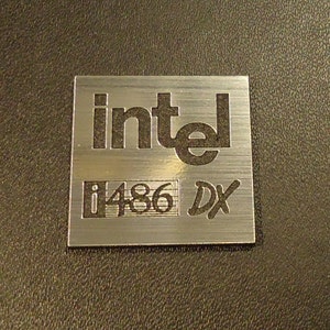 Intel 486 DX Label / Logo / Sticker / Badge 25 X 25 Mm 285b - Etsy