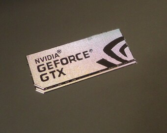 Nvidia geforce hotsell gtx sticker