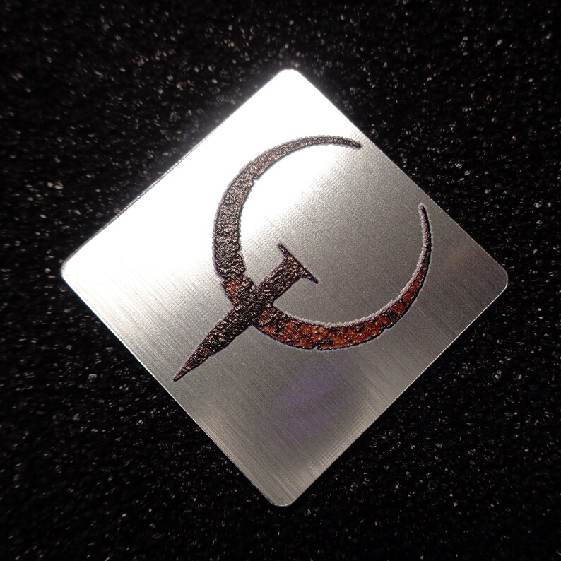 Quake Retro PC Case Logo Label Decal Sticker Badge 493 image 2