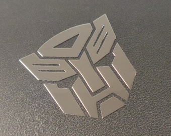 Increíble 3D Transformers Autobot/Decepticon Emblema Pegatina Coche Insignia Calcomanía 