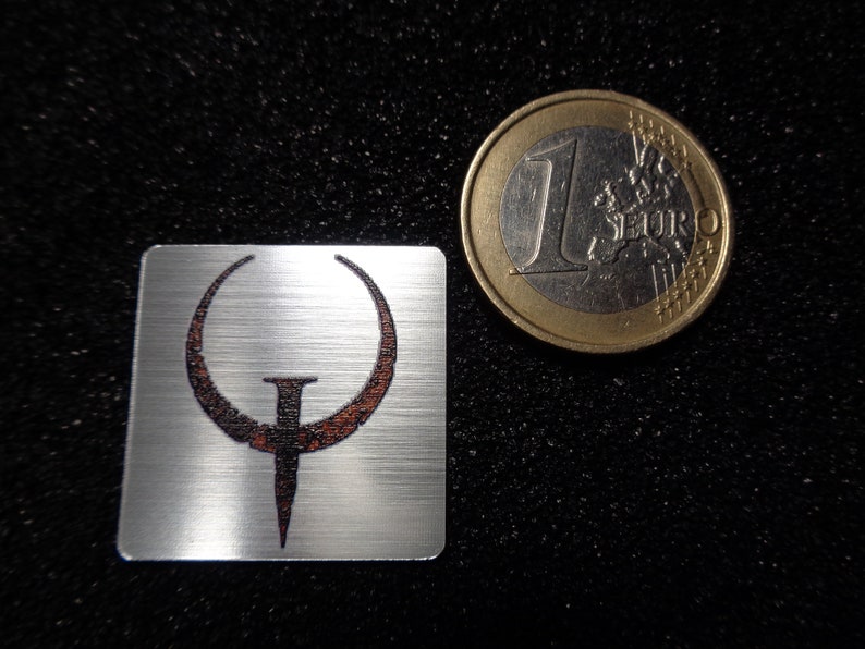 Quake Retro PC Case Logo Label Decal Sticker Badge 493 image 4