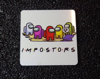 Among Us Impostor PC Case Logo Label Decal Sticker Badge [510b]