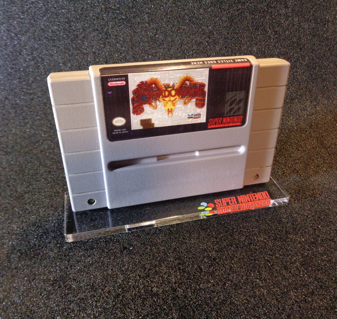 NINTENDO SNES Game Cartridge Display Stand Etsy