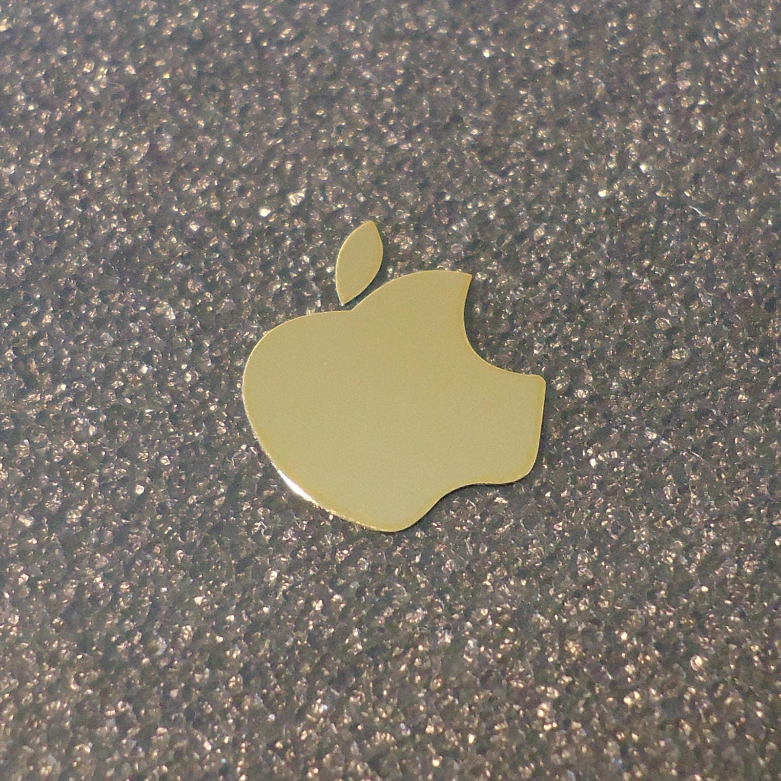 Buy Apple Label / Aufkleber / Sticker / Badge / Logo Metal/chrome 8mm X  10mm 007 Online in India 