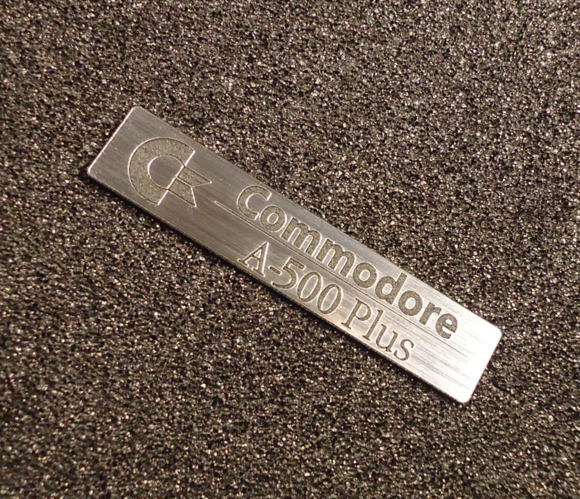 Commodore Amiga 500 Plus Label / Logo / Sticker / Badge 68 X Etsy UK