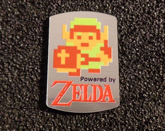 Legend of Zelda Link 8-bit NES Nintendo Logo Label Decal Case Sticker Badge [463b]