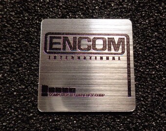 Encom International Corporation Logo Label Decal Case Sticker Badge [473e]