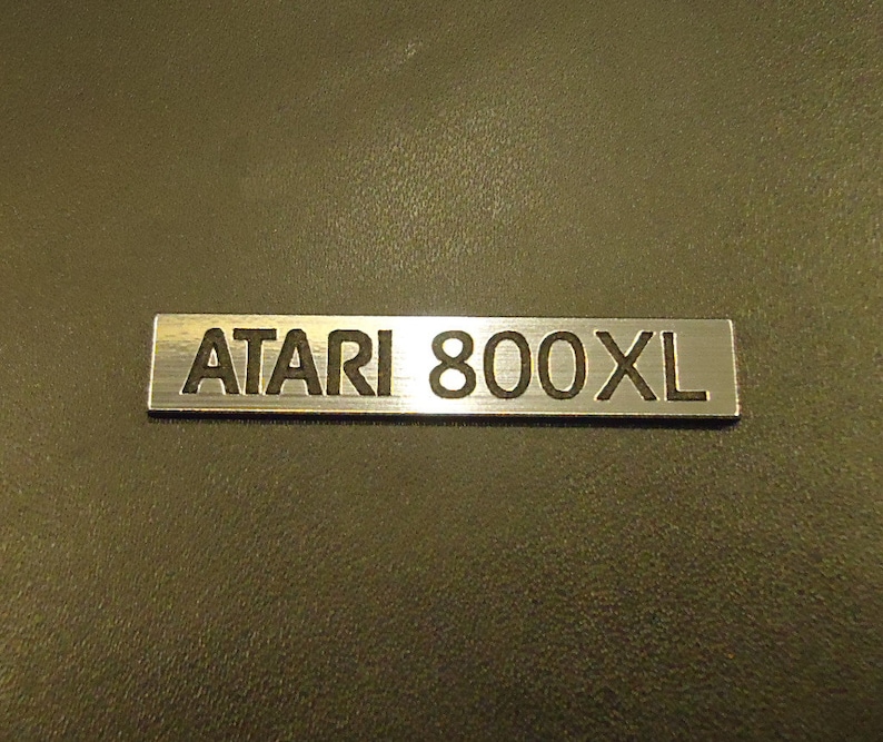 Atari 800 XL Label / Logo / Sticker / Badge brushed aluminum image 2