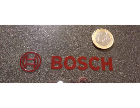 Bosch Red Chrome Metal Label / Aufkleber / Sticker / Badge / Logo