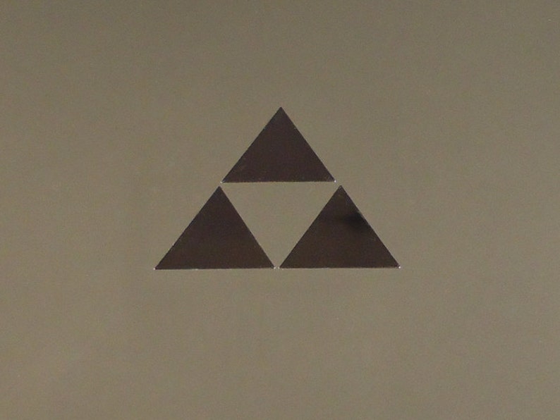 259 Zelda Triforce Label Aufkleber Sticker Badge Logo 26 x 35mm