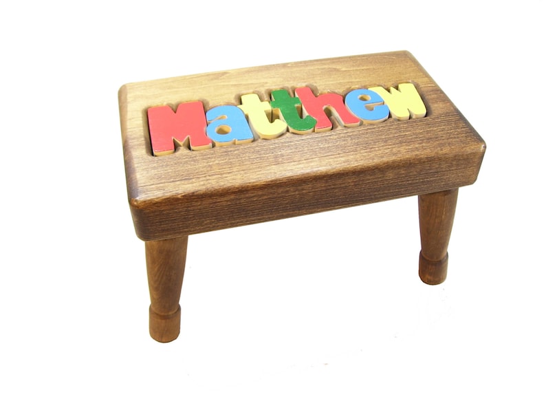 Personalized Puzzle Name Bench Etsy