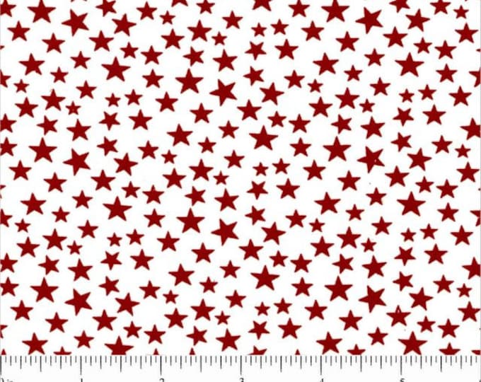 Patriotic Star Fabric, Patterned Stars and Stripes on Rustic Navy by ...