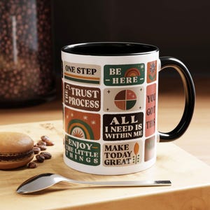 Retro Mental Health Mug, Self Love Mug, Positive Affirmations Mug, Motivational Mug, Daily Affirmations, Gift Mug, Best Gift For Best Friend