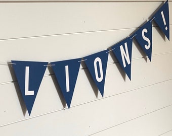 Large Custom Saying Pennant Banner in Custom Colors