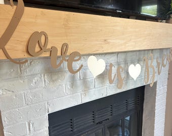 Love is Brewing Banner | Coffee Themed Bridal Shower Banner