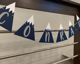 mountain baby shower decorations