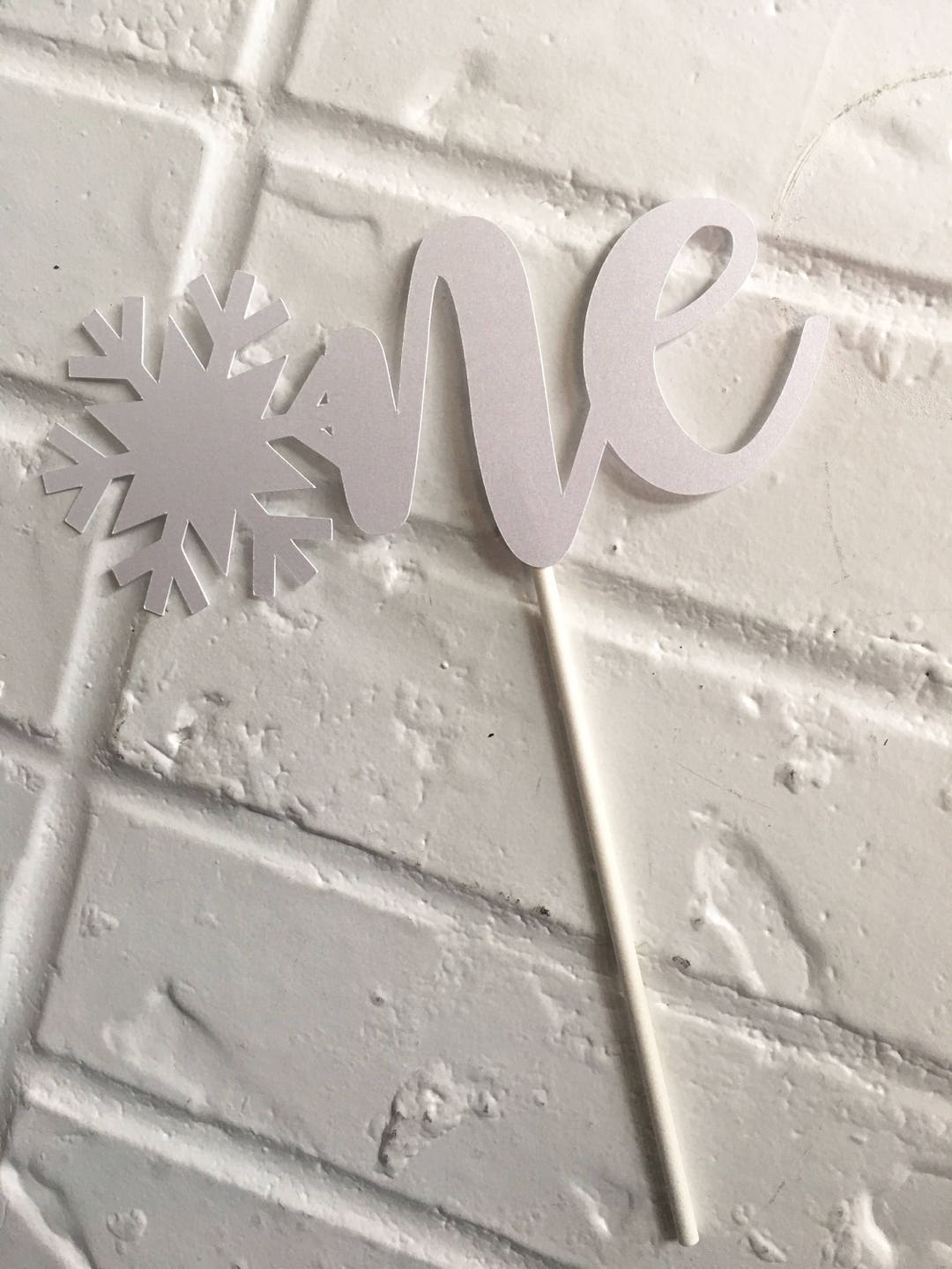 ONEDERLAND Cake Topper Cardstock Paper Cake Topper Winter Etsy