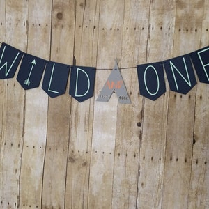 WILD and ONE Banner Wild One Party Tribal Party Decorations Tribal ...
