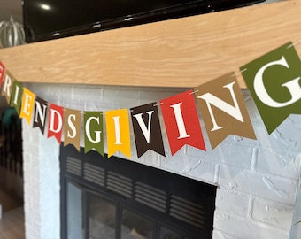 Friendsgiving Banner| Friends Thanksgiving Party Banner | Thanksgiving Friends Party Decorations  | Thanksgiving Banner