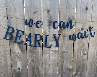 Bearly Wait Baby Shower Banner| Bear Baby Shower Theme