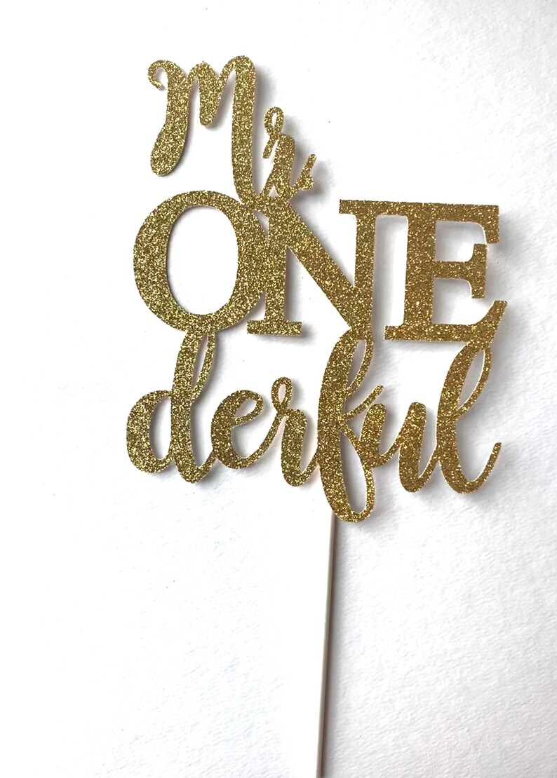 Mr. ONEderful Cake Topper Cardstock Paper Cake Topper Mr. Etsy