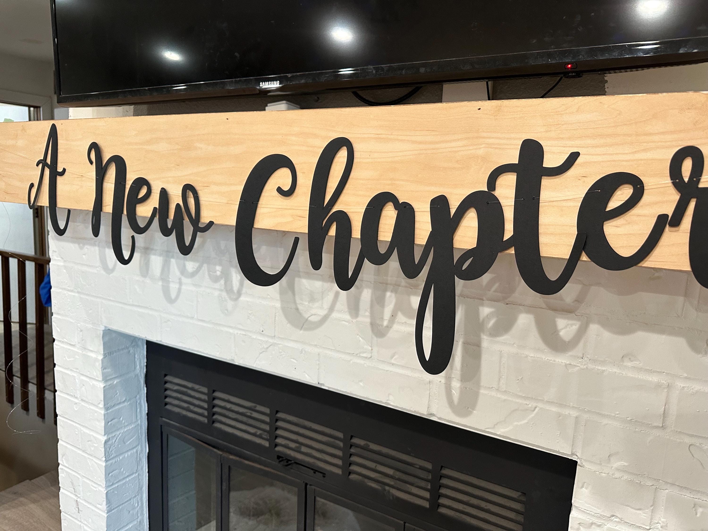 A New Chapter Banner | Baby Shower Party Decor | Graduation Banner - Etsy